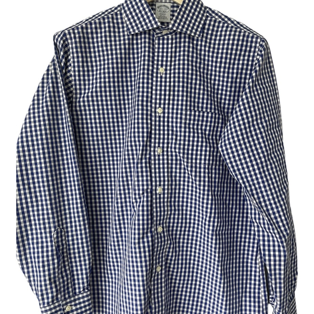 Men's Brooks Brothers Blue Checkered Shirt